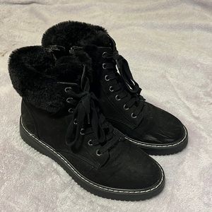 Madden Girl Kimber Fur Hiking Boots- Women’s 8